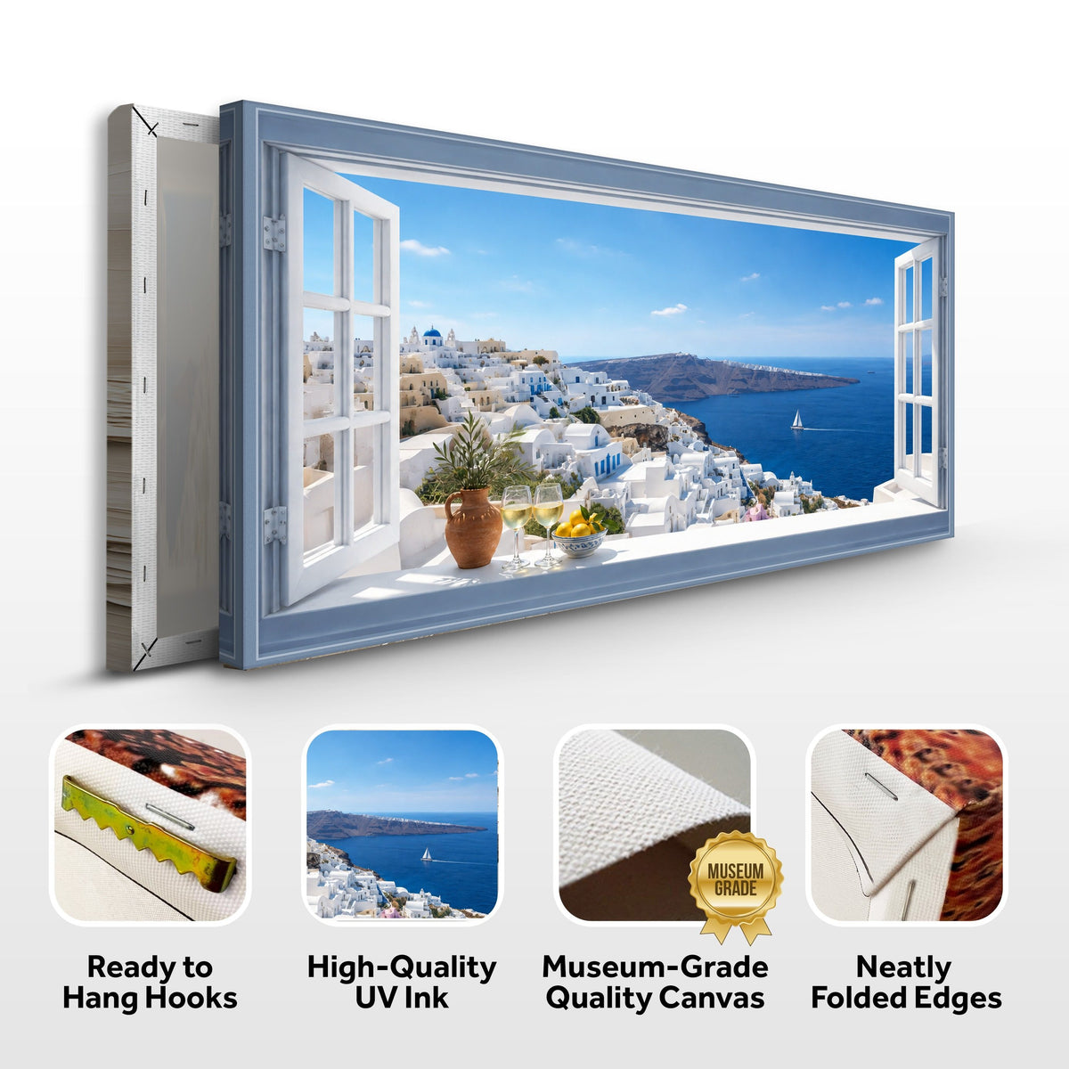 Wake Up to Your Santorini Window View