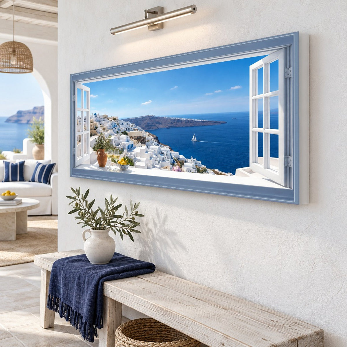 Wake Up to Your Santorini Window View
