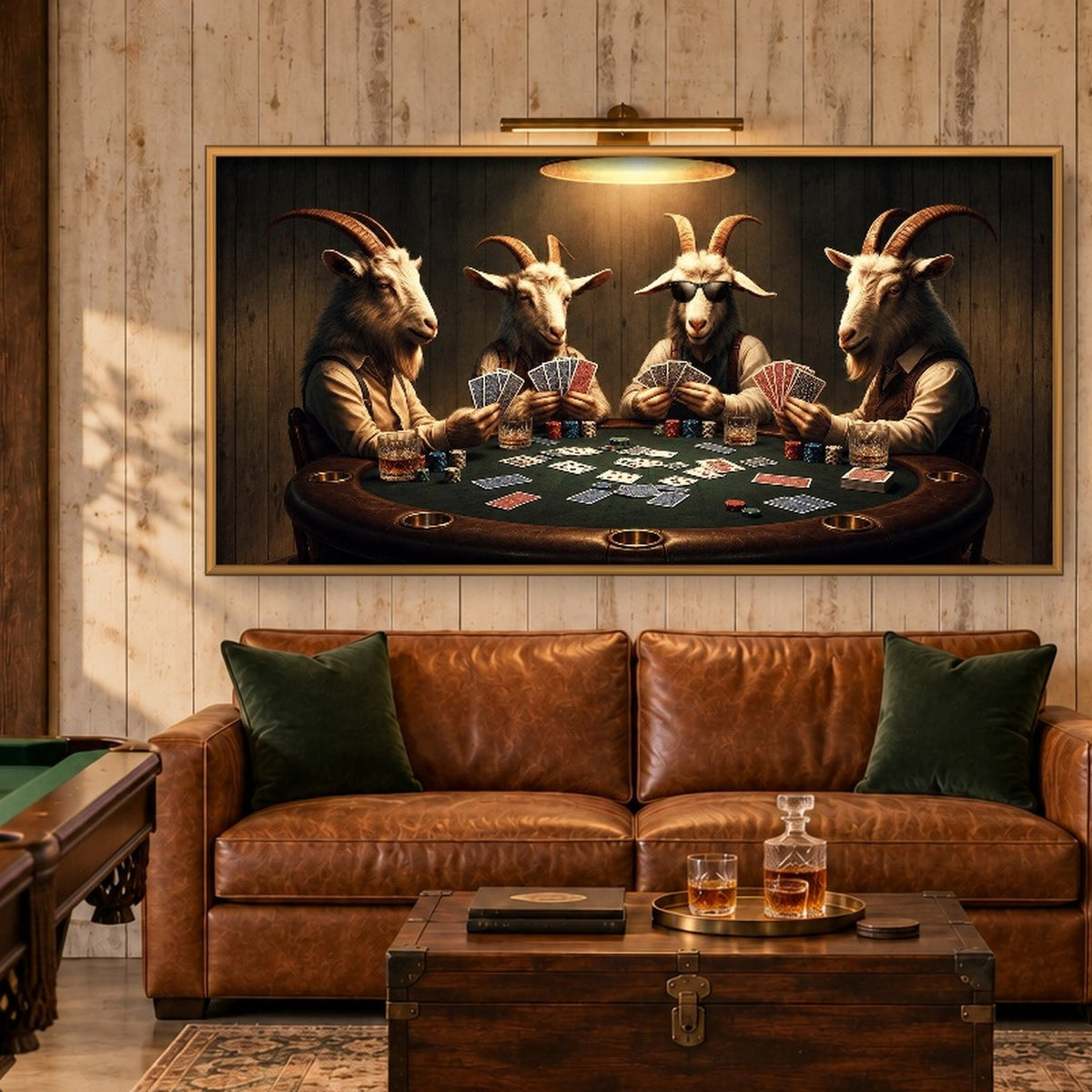 Poker Night Goats Wall Art: Where the Best Stories Are Dealt
