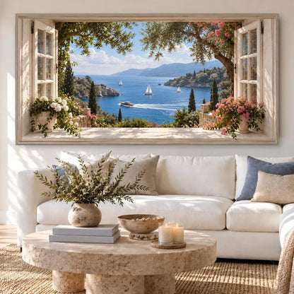 French Riviera Window View