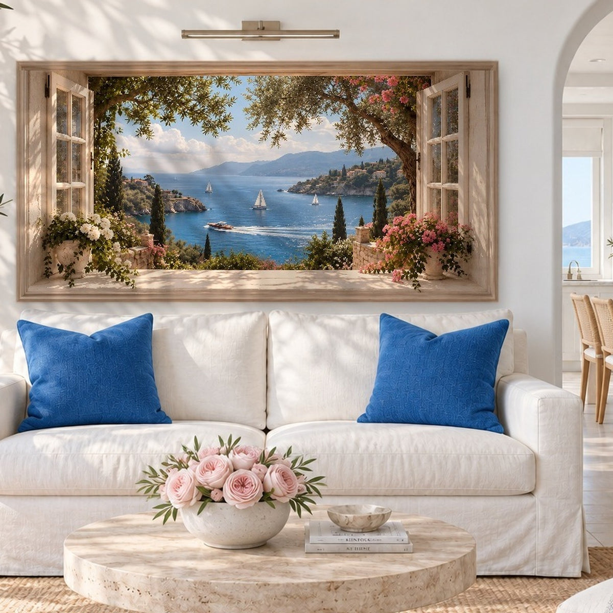 French Riviera Window View