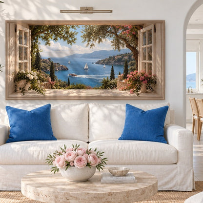French Riviera Window View