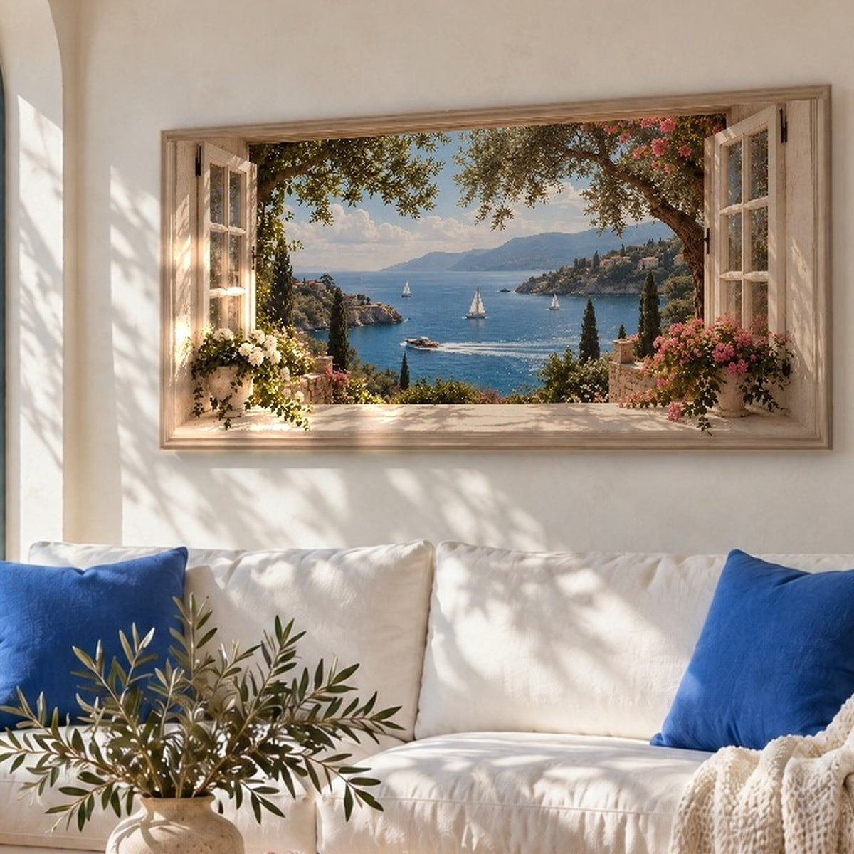 French Riviera Window View