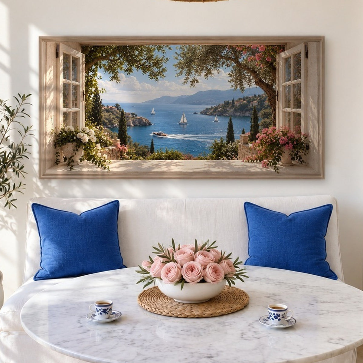 French Riviera Window View