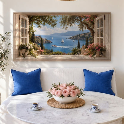 French Riviera Window View