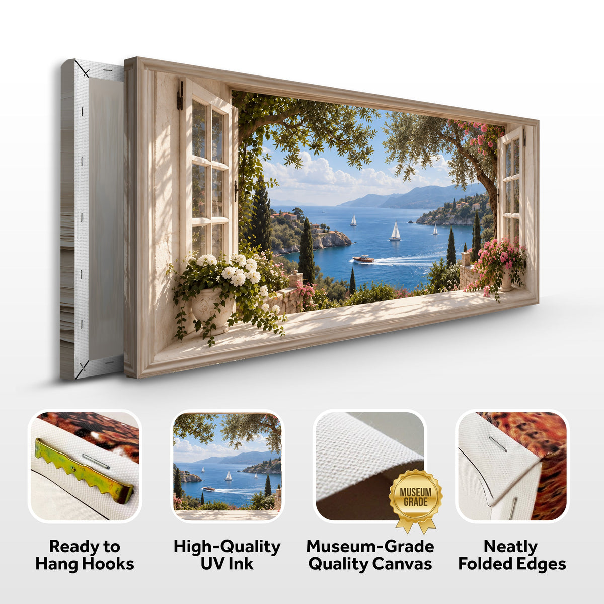 French Riviera Window View