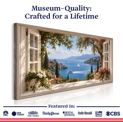 French Riviera Window View
