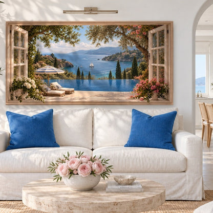 French Riviera Window View II