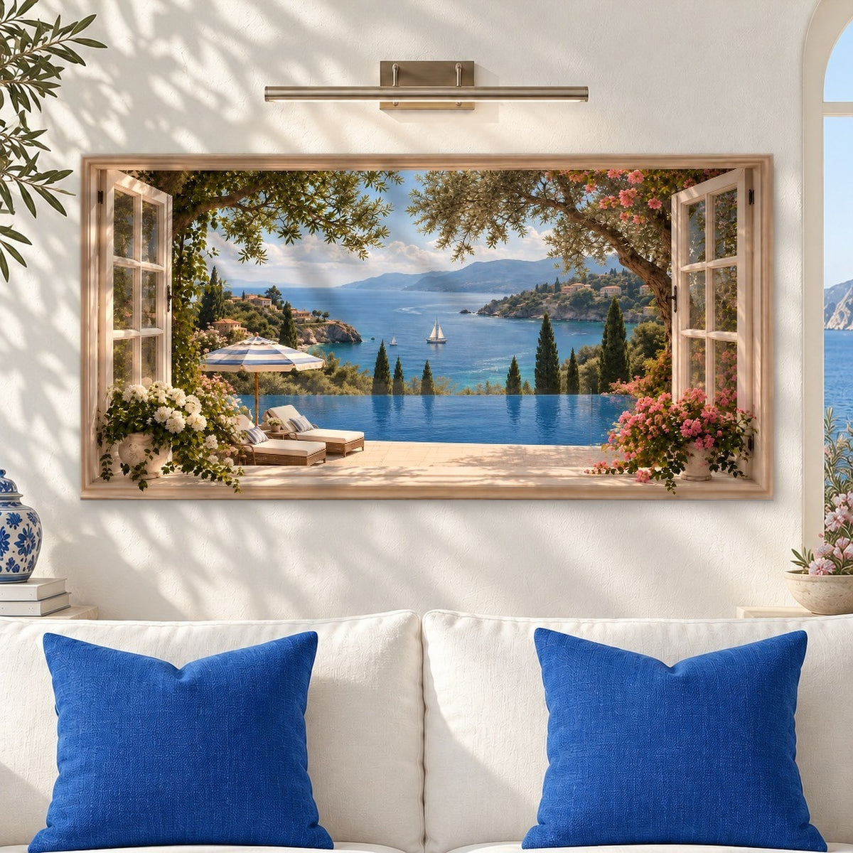 French Riviera Window View II