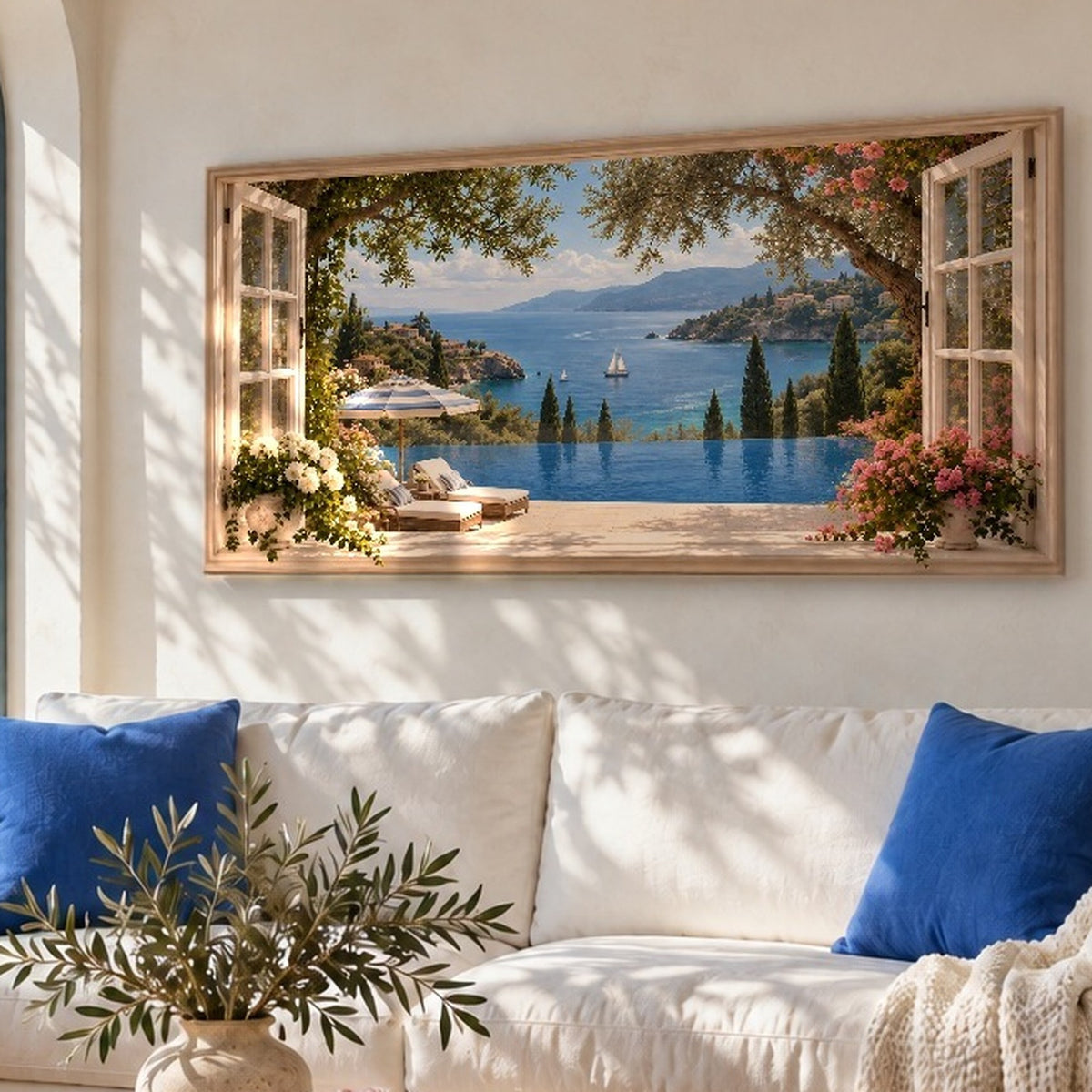 French Riviera Window View II