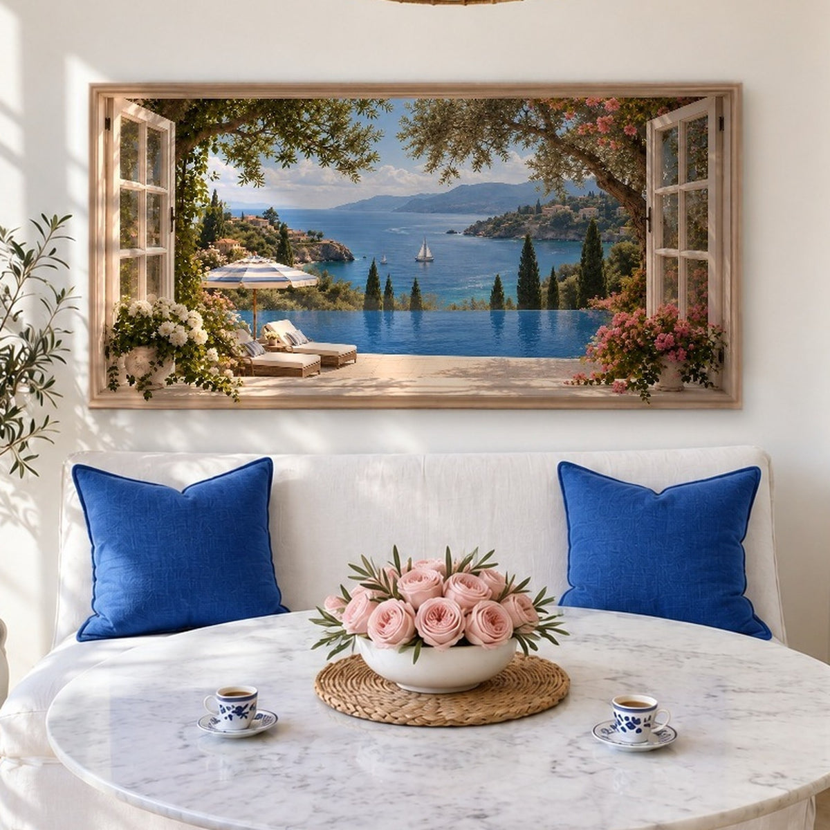 French Riviera Window View II