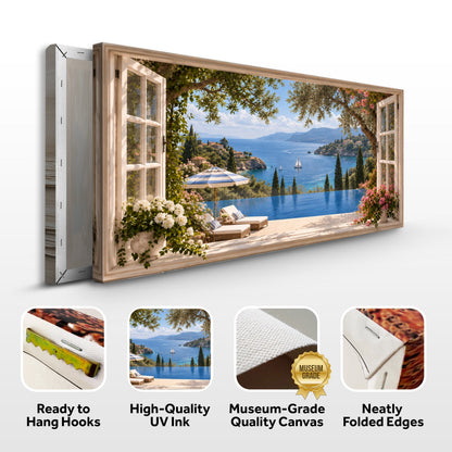 French Riviera Window View II