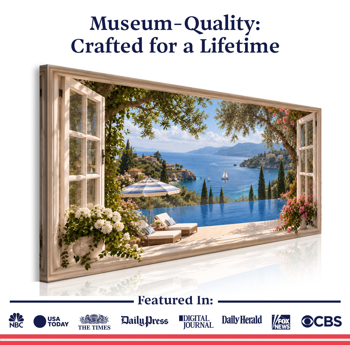 French Riviera Window View II
