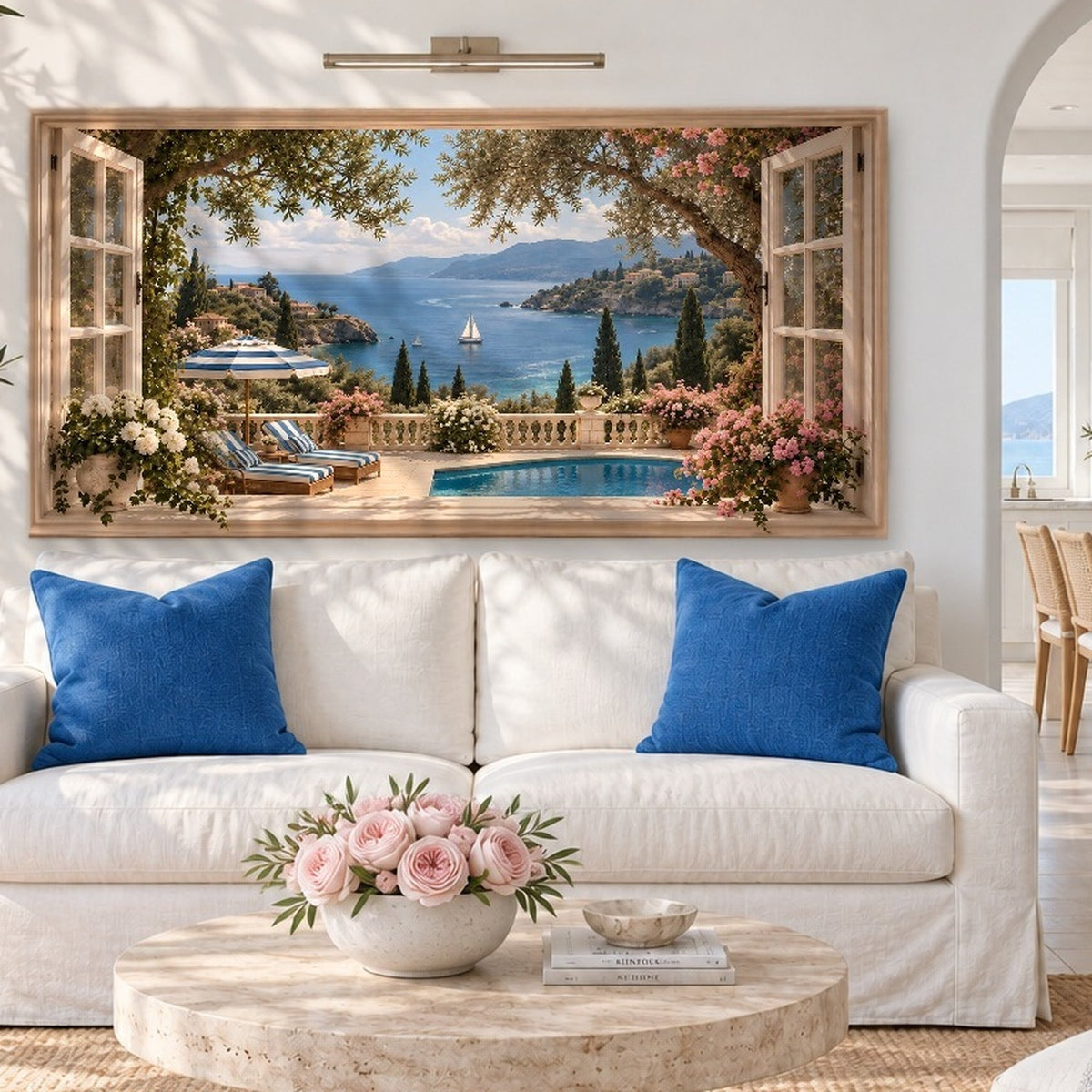 French Riviera Window View III