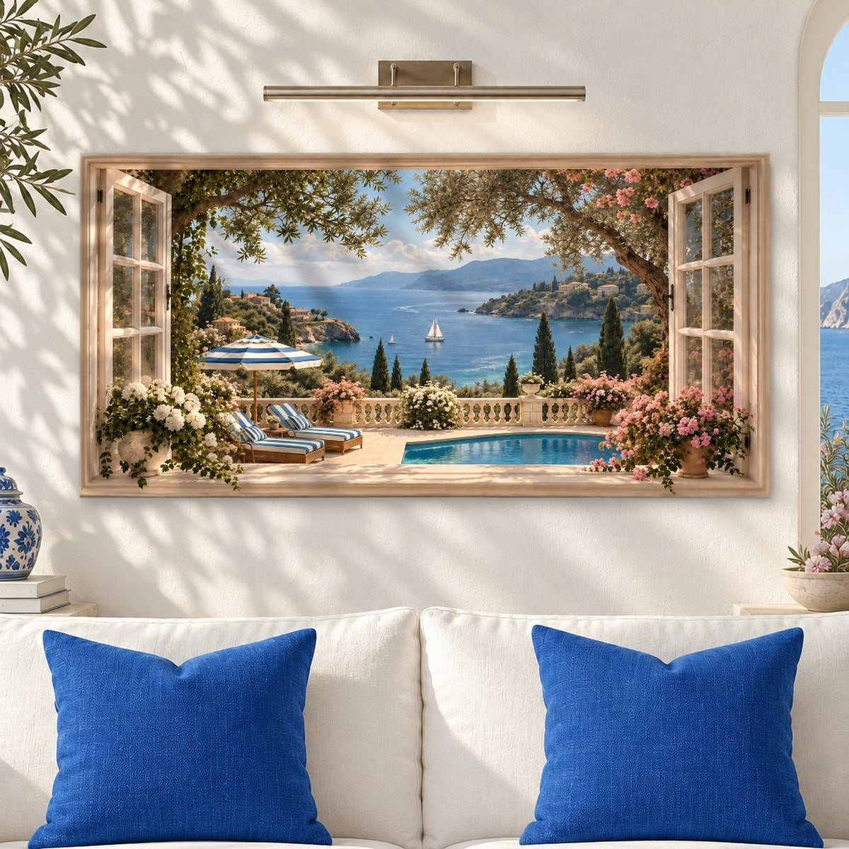 French Riviera Window View III