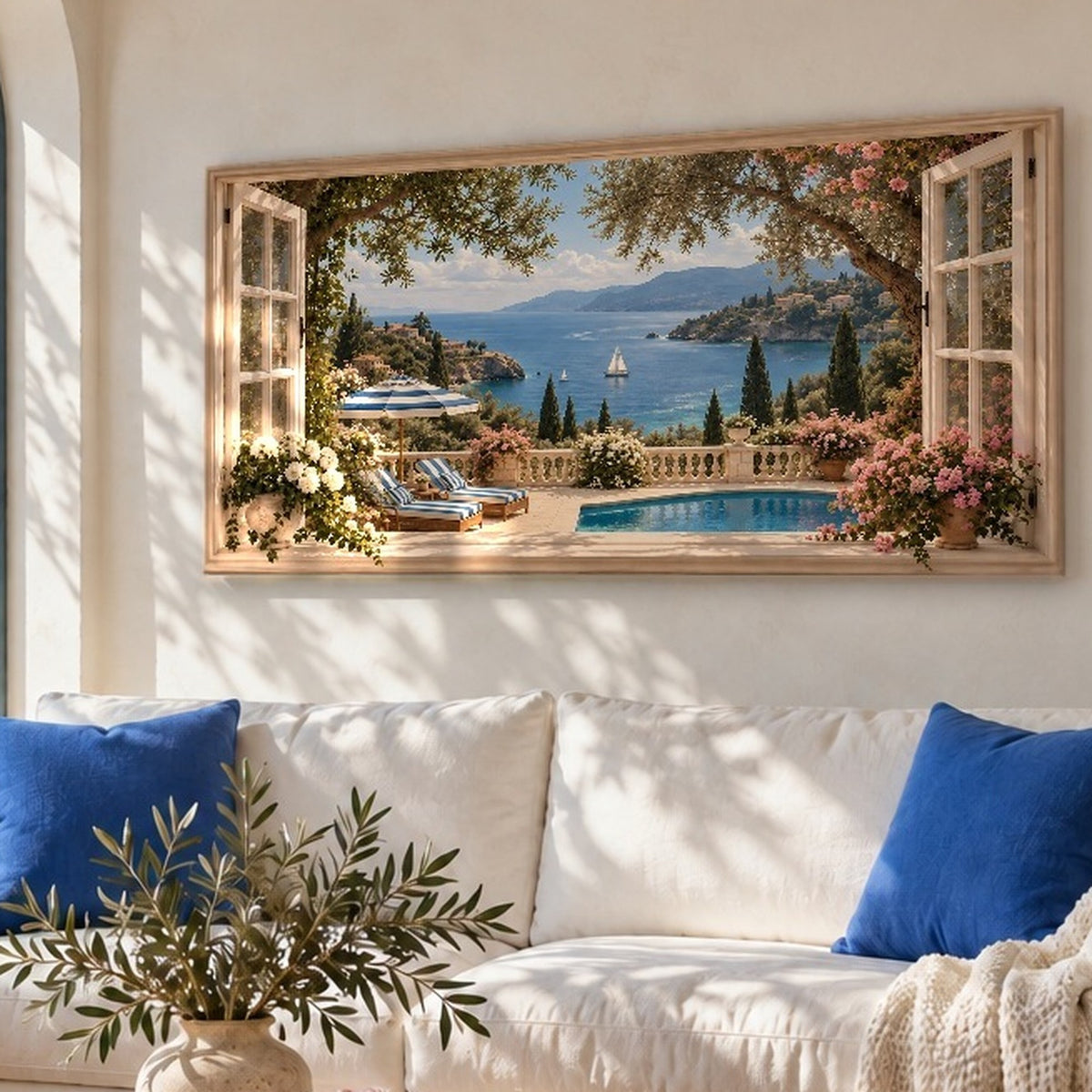 French Riviera Window View III