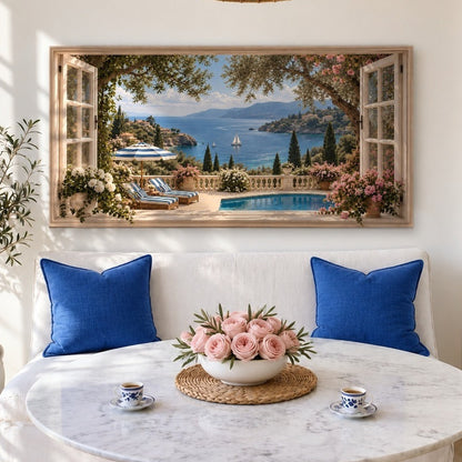 French Riviera Window View III
