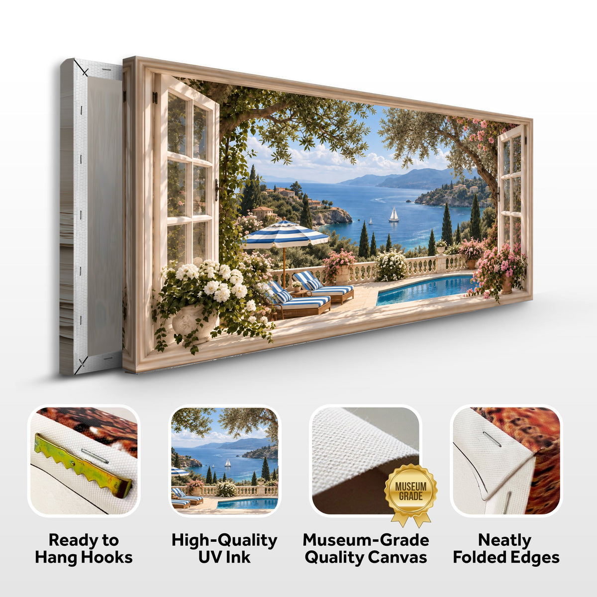 French Riviera Window View III