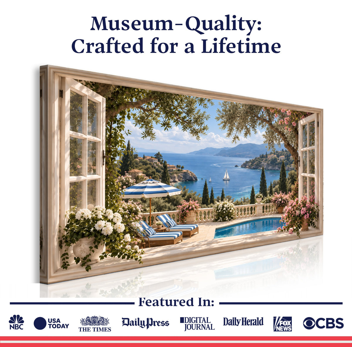 French Riviera Window View III