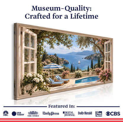 French Riviera Window View III