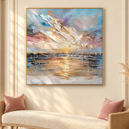 Golden Sunset Over Still Waters