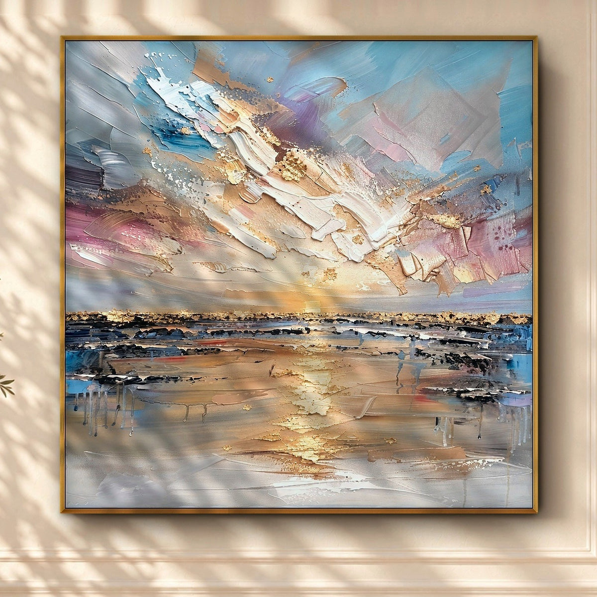 Golden Sunset Over Still Waters