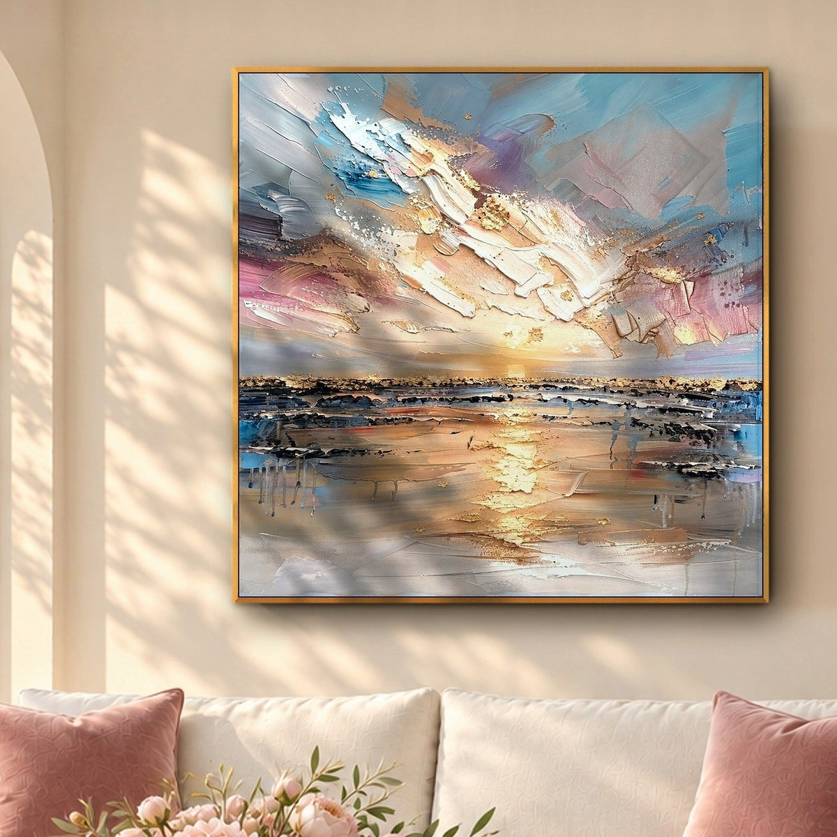 Golden Sunset Over Still Waters