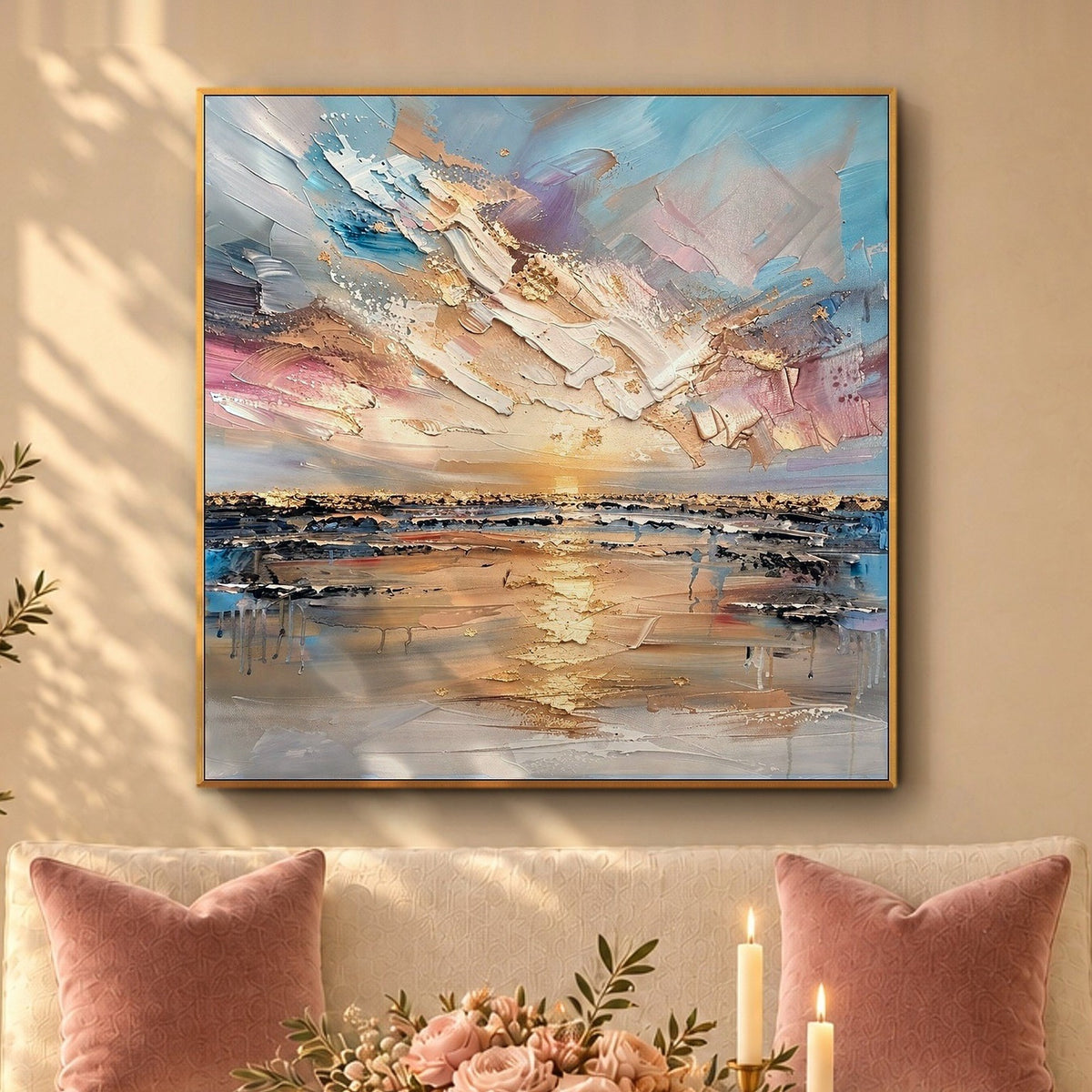 Golden Sunset Over Still Waters