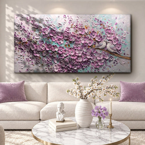 Two Lovebirds in Spring Bloom