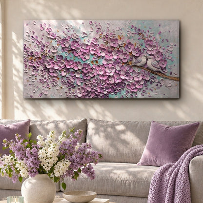 Two Lovebirds in Spring Bloom