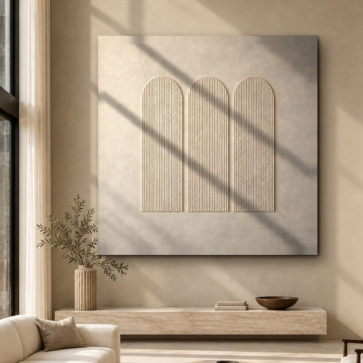 Three Ivory Arches of Calm