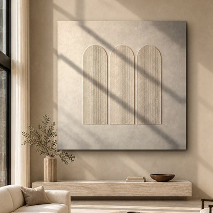 Three Ivory Arches of Calm