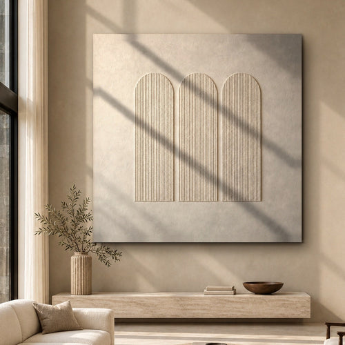 Three Ivory Arches of Calm