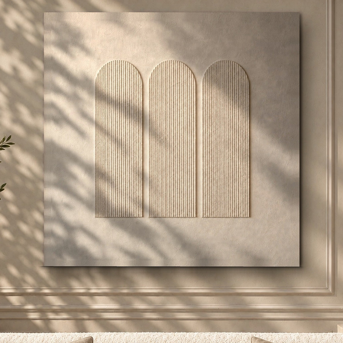 Three Ivory Arches of Calm