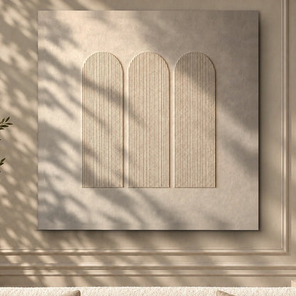 Three Ivory Arches of Calm