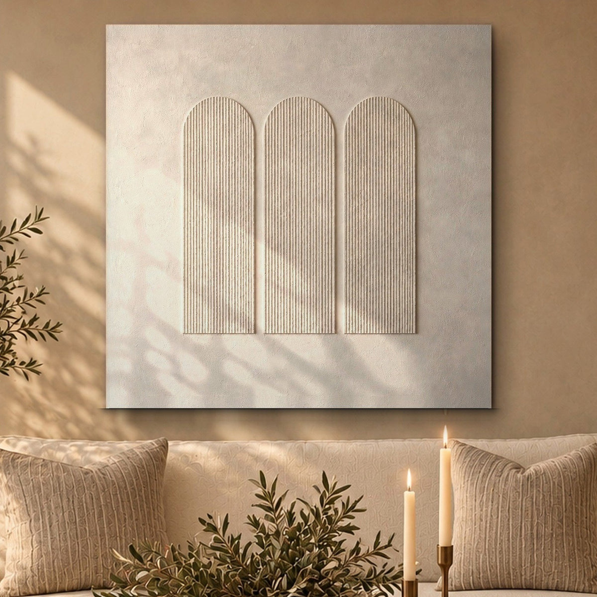 Three Ivory Arches of Calm