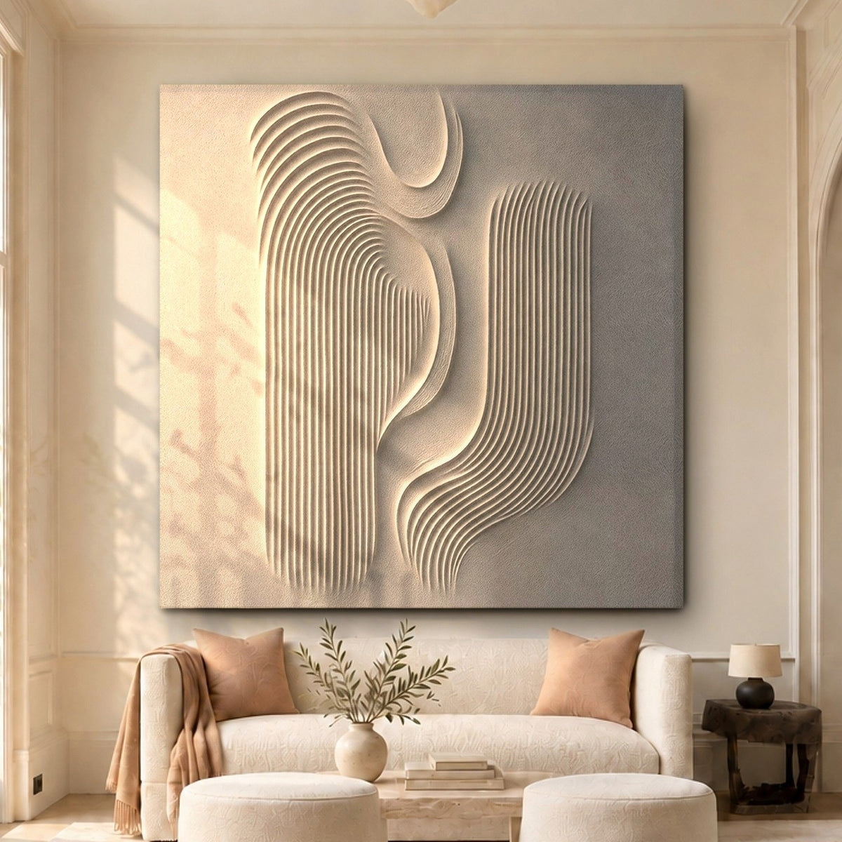 Ivory Waves of Morning Light