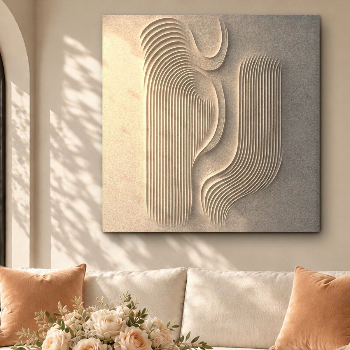 Ivory Waves of Morning Light