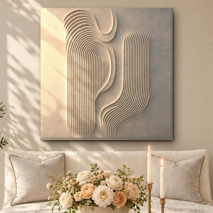 Ivory Waves of Morning Light