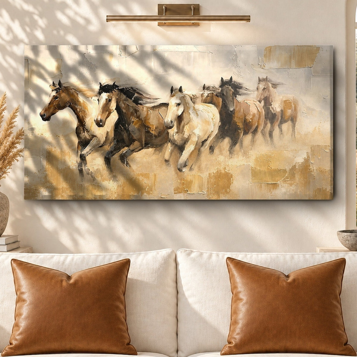 Wild Horses Running Toward Freedom