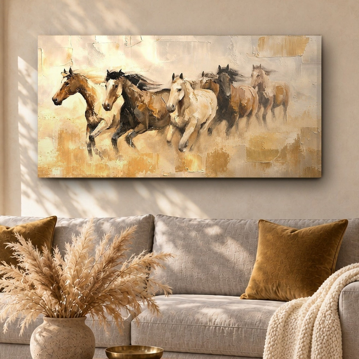 Wild Horses Running Toward Freedom