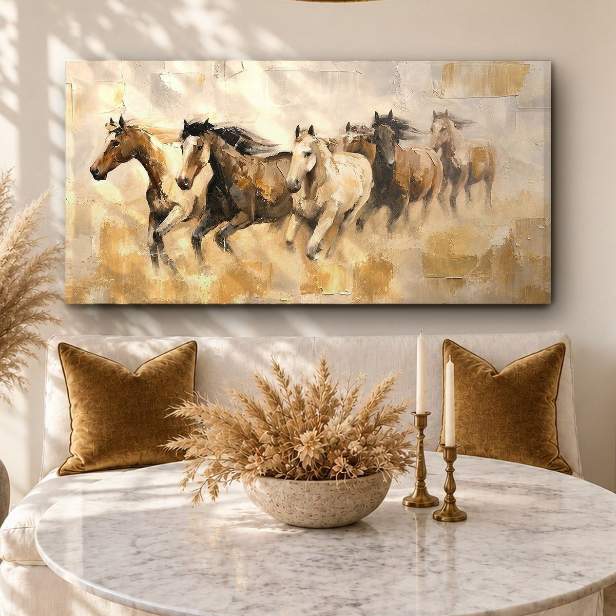 Wild Horses Running Toward Freedom