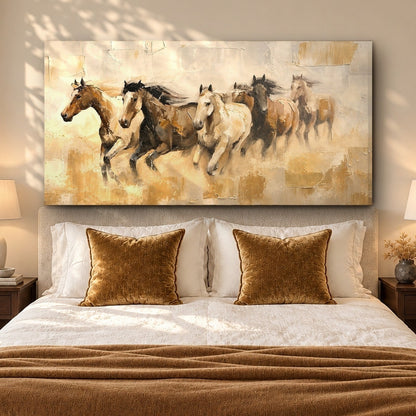 Wild Horses Running Toward Freedom