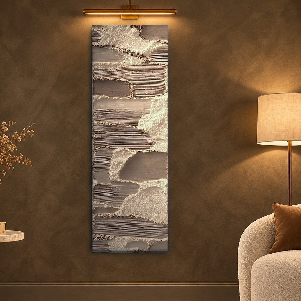 Soft Mocha Waves of Calm