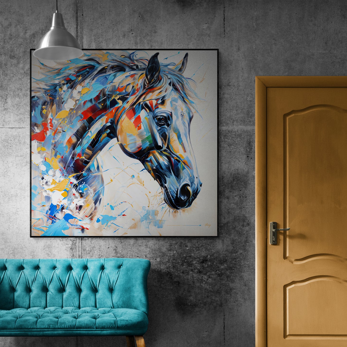 Canvas Print: "Vivid Steed"