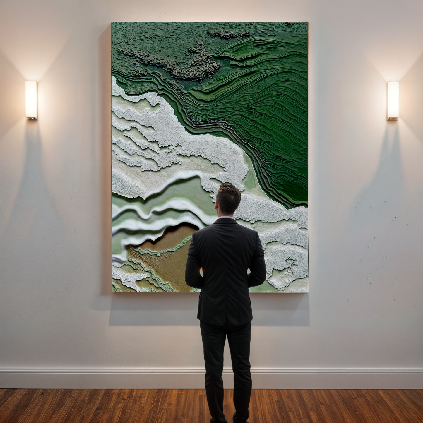 Canvas Print: "Verdant Cliffs"