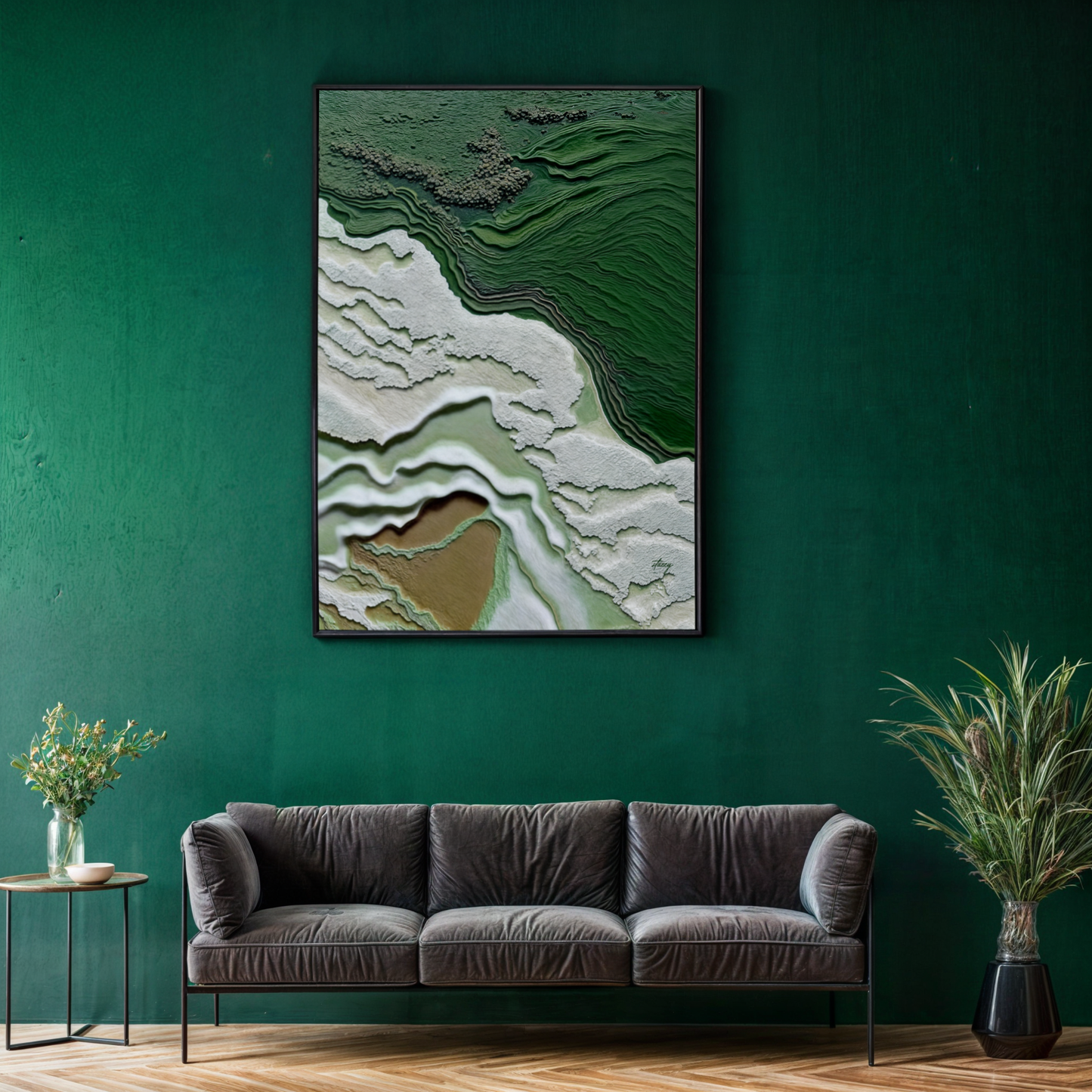 Canvas Print: "Verdant Cliffs"