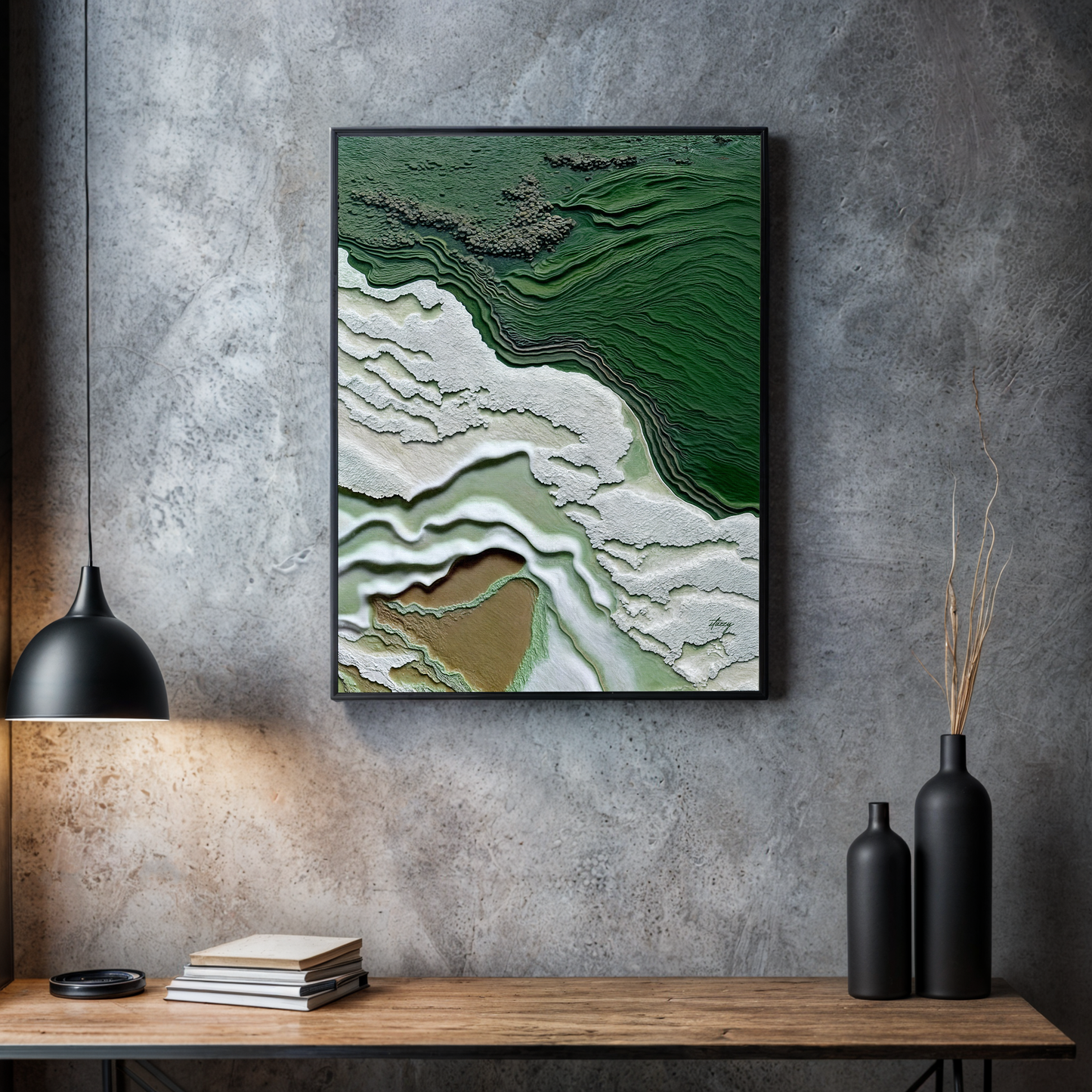 Canvas Print: "Verdant Cliffs"