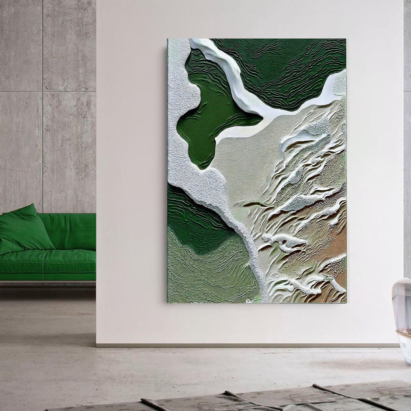 Canvas Print: "Verdant Cliffs III"