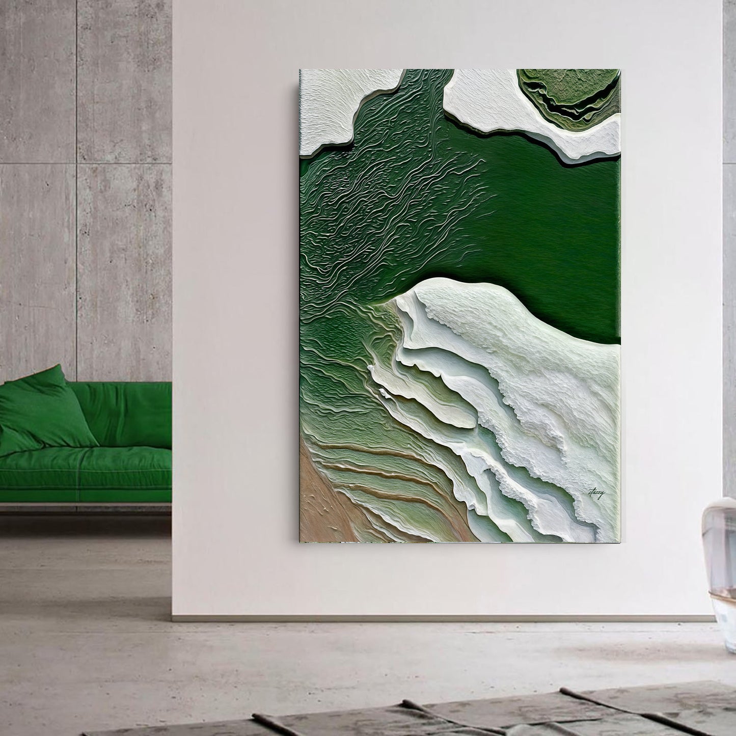 Canvas Print: "Verdant Cliffs II"